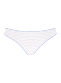 Γυναικείο Slip Brazil Cotonella - Λαχούρ/Σιέλ/Ριγέ Κρεμ - Οικολογικό βαμβάκι - 3 Τεμάχια
