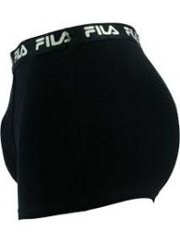Ανδρικό boxer FILA - Μαύρο Βαμβακερό - Φαρδύ λευκό λάστιχο
