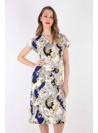 Φόρεμα Claire Katrania - Outwear midi - Εμπριμέ - Λαχούρια