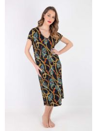 Φόρεμα Claire Katrania - Outwear midi - Κοντομάνικο - Print