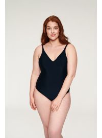 Γυναικείο ολόσωμο μαγιό Naturana - Plus size - Μαύρο - Cup E