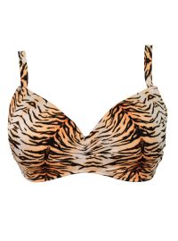 Μαγιό σουτιέν Rock Club Tiger - Μεγάλο στήθος - Animal Print Bikini - Cup D E