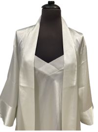 Γυναικεία Ρόμπα Σατέν - Νυχτικό Σατέν - Σετ Fontana di vita - Ιβουάρ