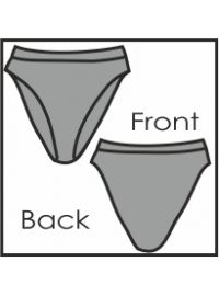 Μαγιό slip Rock Club Gana - Πράσινο - Μπικίνι με φραμπαλά - Ψηλόμεσο