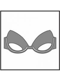 Μαγιό Σουτιέν Strapless Rock Club Hawaii - Γαλάζιο Bikini - Cup B