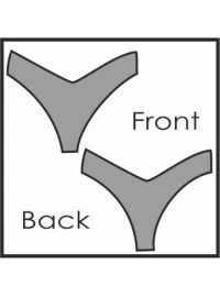 Μαγιό slip Rock Club Scarf - Ψηλό κόψιμο - Πορτοκαλί - Mix and Match σλιπ