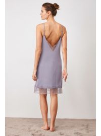 Σετ ρόμπα & νυχτικό Penye Mood  - Μωβ - Εμπριμέ