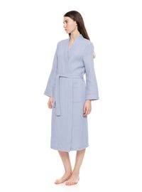 Γυναικεία Ρόμπα Pink Label - Midi - Blue Cloud - Cotton - Regular Fit