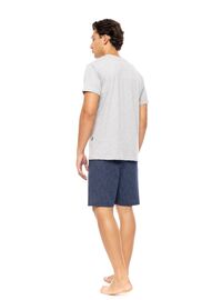 Ανδρική Καλοκαιρινή Πυτζάμα Ulisse - Grey - Κοντό μανίκι - Cotton