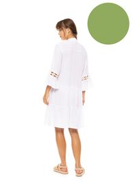 Γυναικείο Beachdress Pink Label -  Φόρεμα - Aspen Green - Regular Fit - Viscose