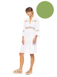 Γυναικείο Beachdress Pink Label -  Φόρεμα - Aspen Green - Regular Fit - Viscose