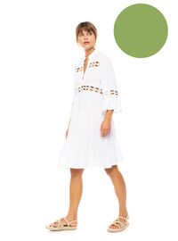 Γυναικείο Beachdress Pink Label -  Φόρεμα - Aspen Green - Regular Fit - Viscose