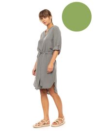 Γυναικείο Beachdress Pink Label - Φόρεμα - Aspen Green - Regular Fit - Viscose