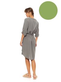 Γυναικείο Beachdress Pink Label - Φόρεμα - Aspen Green - Regular Fit - Viscose