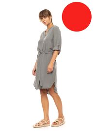 Γυναικείο Beachdress Pink Label - Φόρεμα - Κόκκινο - Regular Fit - Viscose