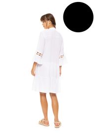 Γυναικείο Beachdress Pink Label -  Φόρεμα - Μαύρο - Regular Fit - Viscose