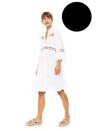 Γυναικείο Beachdress Pink Label -  Φόρεμα - Μαύρο - Regular Fit - Viscose