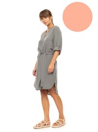 Γυναικείο Beachdress Pink Label - Φόρεμα - Salmon - Regular Fit - Viscose
