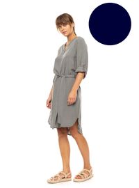 Γυναικείο Beachdress Pink Label - Φόρεμα - Yacht Blue - Regular Fit - Viscose