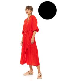 Γυναικείο Beachdress Pink Label - Σεμιζιέ Μακρύ Φόρεμα - Μαύρο - Viscose