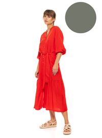 Γυναικείο Beachdress Pink Label - Σεμιζιέ Μακρύ Φόρεμα - Oil Green - ViscoseΓυναικείο Beachdress Pink Label - Σεμιζιέ Μακρύ Φόρεμα - Oil Green - Viscose