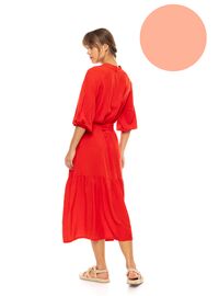 Γυναικείο Beachdress Pink Label - Σεμιζιέ Μακρύ Φόρεμα - Salmon - ViscoseΓυναικείο Beachdress Pink Label - Σεμιζιέ Μακρύ Φόρεμα - Salmon - Viscose