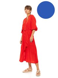 Γυναικείο Beachdress Pink Label - Σεμιζιέ Μακρύ Φόρεμα - Ultra Violet - Viscose