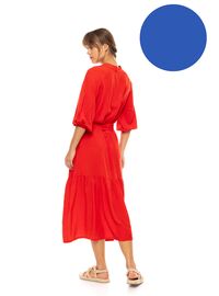 Γυναικείο Beachdress Pink Label - Σεμιζιέ Μακρύ Φόρεμα - Ultra Violet - Viscose