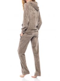 Γυναικεία Φόρμα Pink Label - Με ζακέτα - Γκρι - Βελουτέ