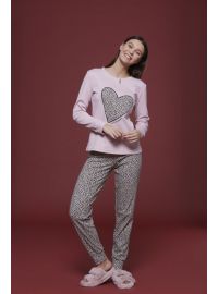 Γυναικεία πυτζάμα Noidinotte - Ροζ - Animal Print