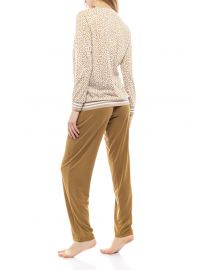 Γυναικεία Πυτζάμα Pink Label - Animal print - Χρυσό