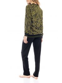 Γυναικεία Πυτζάμα Pink Label - Animal print - Λαδί