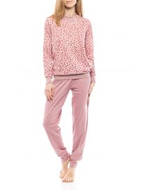Γυναικεία Πυτζάμα Pink Label - Animal print - Ροζ