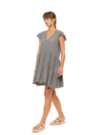 Γυναικείο Beachdress Pink Label -  Φόρεμα - Oil Green - Regular Fit - Viscose