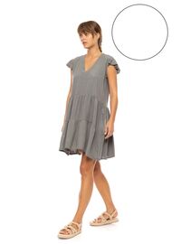 Γυναικείο Beachdress Pink Label -  Φόρεμα - Λευκό - Regular Fit - Viscose