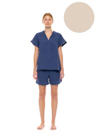 Γυναικεία πυτζάμα Pink Label Skin - Σορτσάκι - Κοντομάνικη - Regular Fit - Cotton