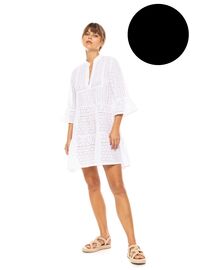 Γυναικείο Beachdress Pink Label -  Φόρεμα Μαύρο - Κοφτό κέντημα - Regular Fit - CottonΓυναικείο Beachdress Pink Label -  Φόρεμα Μαύρο - Κοφτό κέντημα - Regular Fit - Cotton