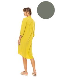 Γυναικείο Beachdress Pink Label -  Φόρεμα - Oil Green - Regular Fit - Viscose