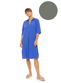 Γυναικείο Beachdress Pink Label - Φόρεμα - Oil Green - Regular Fit - Viscose