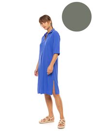 Γυναικείο Beachdress Pink Label - Φόρεμα - Oil Green - Regular Fit - Viscose