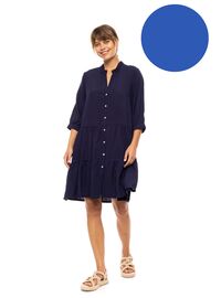 Γυναικείο Beachdress Pink Label -  Φόρεμα Σμιζιέ - Ultra Violet - Regular Fit - Viscose