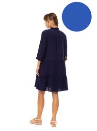 Γυναικείο Beachdress Pink Label -  Φόρεμα Σμιζιέ - Ultra Violet - Regular Fit - Viscose