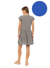 Γυναικείο Beachdress Pink Label -  Φόρεμα - Ultra Violet - Regular Fit - Viscose