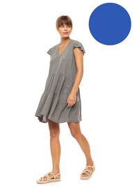 Γυναικείο Beachdress Pink Label -  Φόρεμα - Ultra Violet - Regular Fit - Viscose