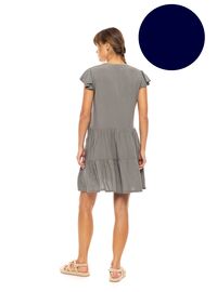 Γυναικείο Beachdress Pink Label -  Φόρεμα - Yacht Blue - Regular Fit - Viscose