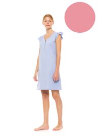 Γυναικείο Νυχτικό Pink Label - Dusty Pink - Κοντό Μανίκι - Δαντέλα - Πατιλέτα - CottonΓυναικείο Νυχτικό Pink Label - Dusty Pink - Κοντό Μανίκι - Δαντέλα - Πατιλέτα - Cotton