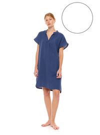 Γυναικείο Νυχτικό Pink Label -  Λευκό - Κοντό Μανίκι - Cotton