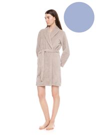 Γυναικεία Ρόμπα Pink Label - Κοντή - Blue Cloud - Bamboo - Regular Fit