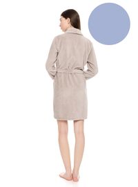 Γυναικεία Ρόμπα Pink Label - Κοντή - Blue Cloud - Bamboo - Regular Fit