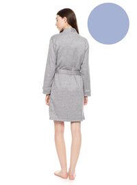 Γυναικεία Ρόμπα Pink Label - Κοντή - Blue Cloud - Viscose - Regular Fit